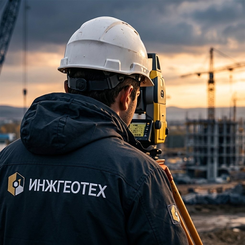 Инженер ИНЖГЕОТЕХ на объекте